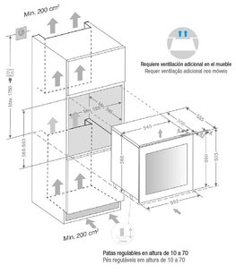 Встраиваемый винный шкаф Пандо PVMA 60-25 PAR фото 3 в Краснодаре Встраиваемый винный шкаф Pando PVMA 60-25 PAR фото 3 в Краснодаре