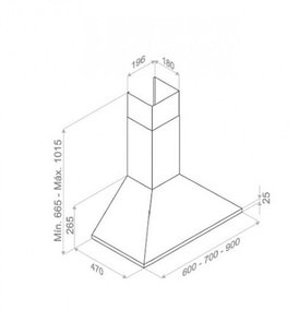 Вытяжка Пандо P-221/90 IX 730 E.C.S. 230/50 фото 3 в Краснодаре Вытяжка Pando P-221/90 IX 730 E.C.S. 230/50 фото 3 в Краснодаре