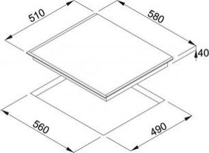 Независимая индукционная  варочная панель Франке FH 604-1 4I T PWL фото 3 в Краснодаре Независимая индукционная  варочная панель Franke FH 604-1 4I T PWL фото 3 в Краснодаре