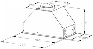 Встраиваемая вытяжка Кертинг KHI 9828 GN фото 3 в Краснодаре Встраиваемая вытяжка Korting KHI 9828 GN фото 3 в Краснодаре