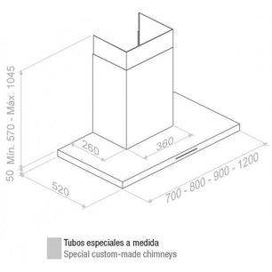 Вытяжка Пандо P-401/90 IX 1050 SEC PLUS фото 3 в Краснодаре Вытяжка Pando P-401/90 IX 1050 SEC PLUS фото 3 в Краснодаре