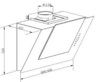 Вытяжка Маунфилд ENVER 80 BLACK фото 4 в Краснодаре Вытяжка Maunfeld ENVER 80 BLACK фото 4 в Краснодаре
