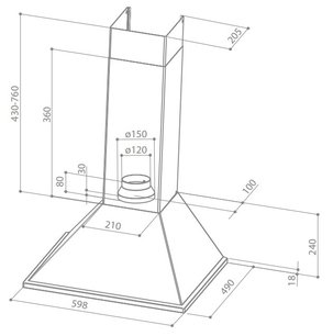 Вытяжка Фабер SYNTHESIS HIP BK A60 PB фото 2 в Краснодаре Вытяжка Faber SYNTHESIS HIP BK A60 PB фото 2 в Краснодаре