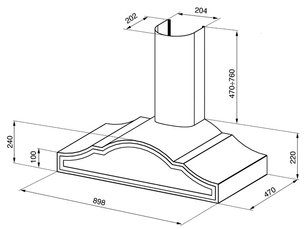 Вытяжка Смег KC90AX фото 3 в Краснодаре Вытяжка Smeg KC90AX фото 3 в Краснодаре