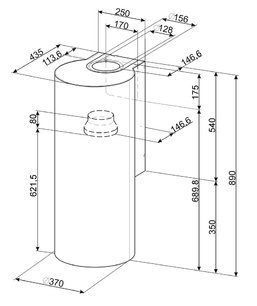 Вытяжка Смег KR37XE фото 4 в Краснодаре Вытяжка Smeg KR37XE фото 4 в Краснодаре