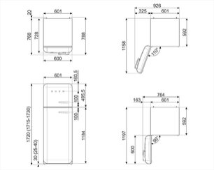 Холодильник Смег FAB30LWH3 фото 3 в Краснодаре Холодильник Smeg FAB30LWH3 фото 3 в Краснодаре
