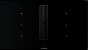 Индукционная варочная поверхность с вытяжкой Kuppersbusch KMI 9850.1 SR-S Black Chrome фото в Краснодаре