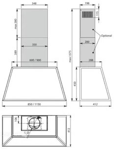 Вытяжка Фалмек TIME 115 anthracite фото 4 в Краснодаре Вытяжка Falmec TIME 115 anthracite фото 4 в Краснодаре