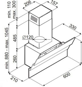 Кухонная вытяжка MAUNFELD Cascada Mini 60 белый фото 4 в Краснодаре Кухонная вытяжка MAUNFELD Cascada Mini 60 белый фото 4 в Краснодаре