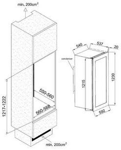 Винный шкаф Climadiff AVI82CDZ фото 4 в Краснодаре