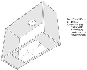 Встраиваемая вытяжка Pando EVO/780.11 INOX V.850 SEC фото 4 в Краснодаре