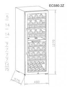 Винный шкаф Ла Соммельер ECS80.2Z фото 2 в Краснодаре Винный шкаф La Sommeliere ECS80.2Z фото 2 в Краснодаре