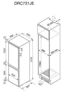 Встраиваемый холодильник Де Дитрих DRC 731 JE фото 2 в Краснодаре Встраиваемый холодильник De Dietrich DRC 731 JE фото 2 в Краснодаре