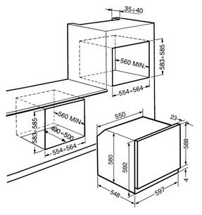Духовой шкаф Смег SF6922NPZ фото 2 в Краснодаре Духовой шкаф Smeg SF6922NPZ фото 2 в Краснодаре