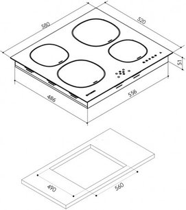 Варочная панель Фабер FCH 64 фото 3 в Краснодаре Варочная панель Faber FCH 64 фото 3 в Краснодаре