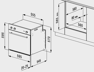 Духовой шкаф Кертинг OKB 1082 CRI фото 3 в Краснодаре Духовой шкаф Korting OKB 1082 CRI фото 3 в Краснодаре