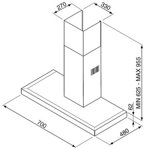 Вытяжка Смег KSE71X-1 фото 2 в Краснодаре Вытяжка Smeg KSE71X-1 фото 2 в Краснодаре