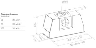 Встраиваемая вытяжка Пандо PRO/85 INOX V.1050 SEC PLUS фото 2 в Краснодаре Встраиваемая вытяжка Pando PRO/85 INOX V.1050 SEC PLUS фото 2 в Краснодаре