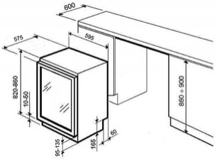 Винный шкаф Climadiff CV52IXDZ фото 3 в Краснодаре