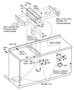 Встраиваемая вытяжка Gaggenau VL 414-110 фото 4 в Краснодаре