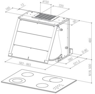 Вытяжка Фабер Scrigno EG8 X A56 фото 3 в Краснодаре Вытяжка Faber Scrigno EG8 X A56 фото 3 в Краснодаре