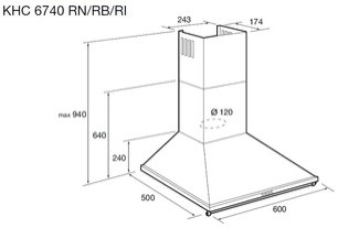Вытяжка Кертинг KHC 6740 RB фото 2 в Краснодаре Вытяжка Korting KHC 6740 RB фото 2 в Краснодаре