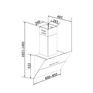 Вытяжка Кертинг KHC 91090 GW фото 4 в Краснодаре Вытяжка Korting KHC 91090 GW фото 4 в Краснодаре