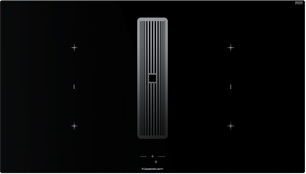 Индукционная варочная поверхность с вытяжкой Kuppersbusch KMI 9850.1 SR-S Silver Chrome фото в Краснодаре