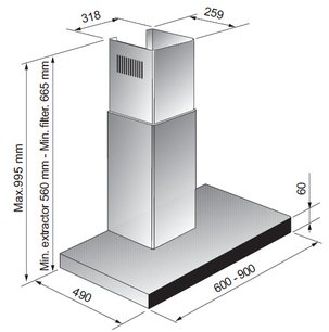 Вытяжка Зигмунд Штайн K 50.91 S фото 4 в Краснодаре Вытяжка Zigmund Shtain K 50.91 S фото 4 в Краснодаре