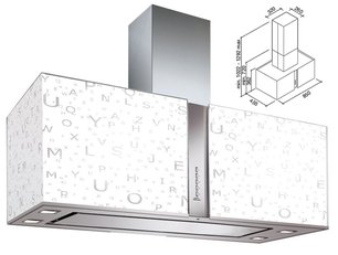 Вытяжка Falmec Mirabilia 67 Alphabet Vetro (800) ECP фото 3 в Краснодаре