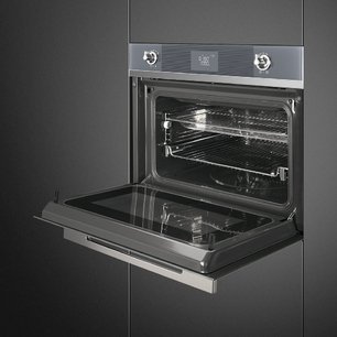 Комбинированный духовой шкаф с функцией СВЧ Смег SF4102MCS фото 2 в Краснодаре Комбинированный духовой шкаф с функцией СВЧ Smeg SF4102MCS фото 2 в Краснодаре