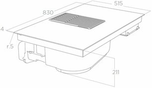 Варочная панель с вытяжкой Элика NIKOLATESLA LIBRA WH/F/83 фото 4 в Краснодаре Варочная панель с вытяжкой Elica NIKOLATESLA LIBRA WH/F/83 фото 4 в Краснодаре