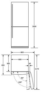 Холодильно-морозильная комбинация Нефф K5880X4 фото 4 в Краснодаре Холодильно-морозильная комбинация Neff K5880X4 фото 4 в Краснодаре