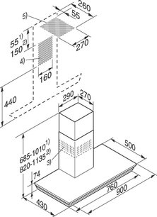 Вытяжка Miele DA 279-4 ED фото 3 в Краснодаре