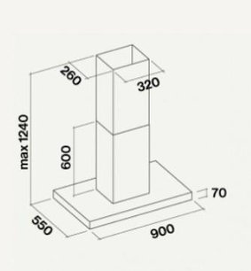 Вытяжка Фалмек Plane Isola Black 90 (800) фото 2 в Краснодаре Вытяжка Falmec Plane Isola Black 90 (800) фото 2 в Краснодаре