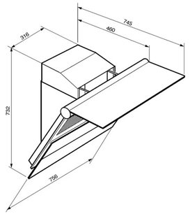 Вытяжка Смег KTS75 фото 4 в Краснодаре Вытяжка Smeg KTS75 фото 4 в Краснодаре