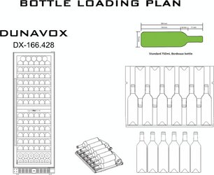 Винный шкаф Дунавокс DX-166.428DMBK фото 4 в Краснодаре Винный шкаф Dunavox DX-166.428DMBK фото 4 в Краснодаре