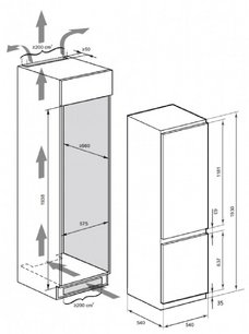 Встраиваемый холодильник Kaiser EKK 60193 фото 4 в Краснодаре