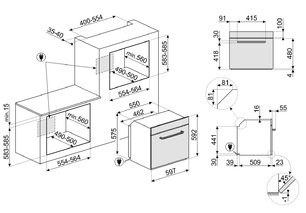 Духовой шкаф Смег SF6905P1 фото 4 в Краснодаре Духовой шкаф Smeg SF6905P1 фото 4 в Краснодаре