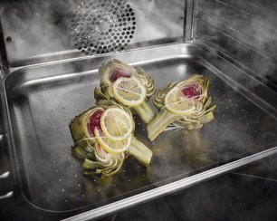 Встраиваемая пароварка Miele DGC 7865 HCX PRO OBSW фото 3 в Краснодаре