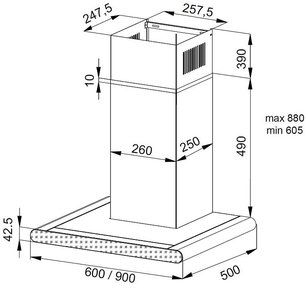 Вытяжка Кертинг KHC 9958 XGN фото 4 в Краснодаре Вытяжка Korting KHC 9958 XGN фото 4 в Краснодаре