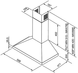 Вытяжка Смег KD6X-2 фото 2 в Краснодаре Вытяжка Smeg KD6X-2 фото 2 в Краснодаре