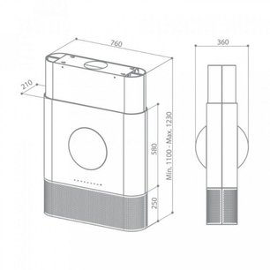 Настенная вытяжка Faber Tekna Isola фото 2 в Краснодаре