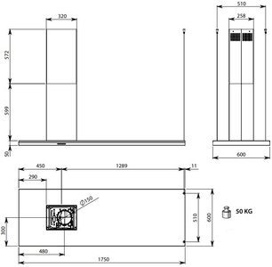 Вытяжка FALMEC DESIGN LUMEN ISOLA STEEL 175 DX фото 4 в Краснодаре Вытяжка FALMEC DESIGN LUMEN ISOLA STEEL 175 DX фото 4 в Краснодаре