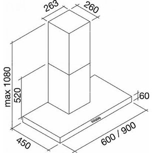 Вытяжка Фалмек Mercurio 60 ix (450) фото 2 в Краснодаре Вытяжка Falmec Mercurio 60 ix (450) фото 2 в Краснодаре