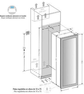 Встраиваемый винный шкаф Pando PVMAP 178-112 PAR фото 3 в Краснодаре