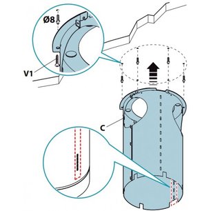Вытяжка Falmec POLAR ISOLA X фото 3 в Краснодаре