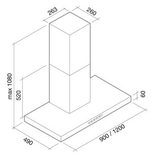 Вытяжка Фалмек Plane top 120 ix (800) ECP фото 4 в Краснодаре Вытяжка Falmec Plane top 120 ix (800) ECP фото 4 в Краснодаре