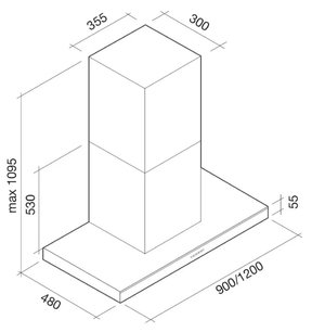Вытяжка Фалмек Lumina 90 ix (800) NRS ECP фото 3 в Краснодаре Вытяжка Falmec Lumina 90 ix (800) NRS ECP фото 3 в Краснодаре