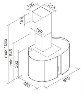 Вытяжка Фалмек Mirabilia 67 Penelope Vetro (800) ECP фото 4 в Краснодаре Вытяжка Falmec Mirabilia 67 Penelope Vetro (800) ECP фото 4 в Краснодаре